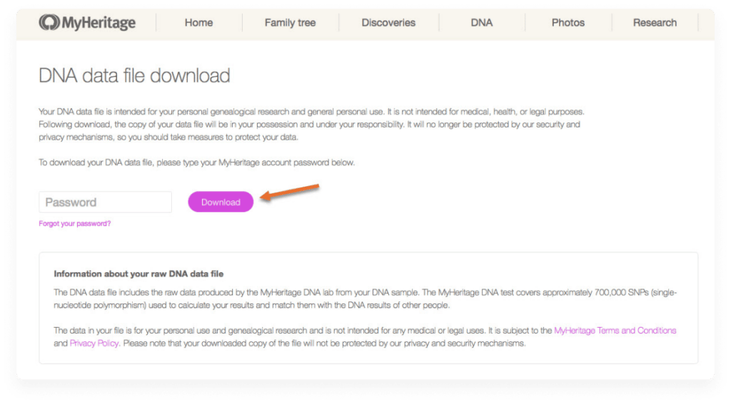 DNA data file download